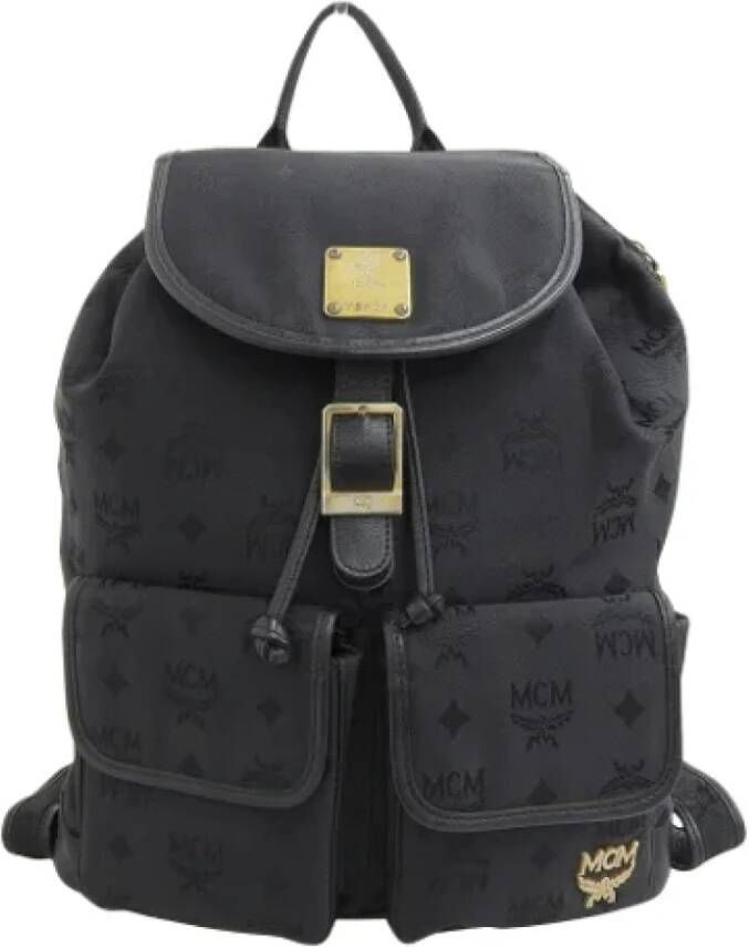 MCM Pre-owned Fabric backpacks Zwart Dames