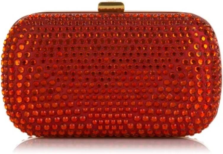 MCM Pre-owned Fabric clutches Rood Dames