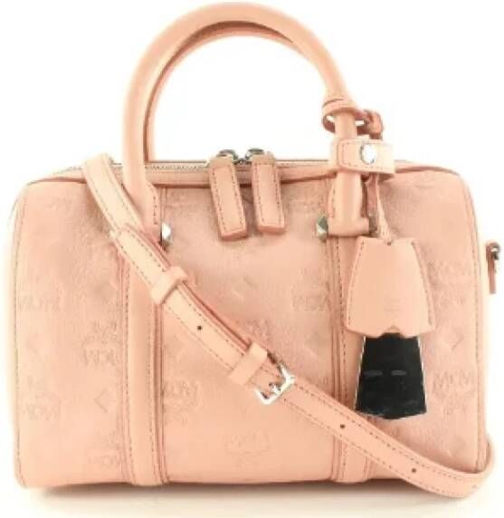 MCM Pre-owned Fabric handbags Beige Dames