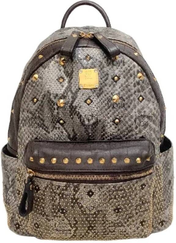 MCM Pre-owned Leather backpacks Bruin Dames