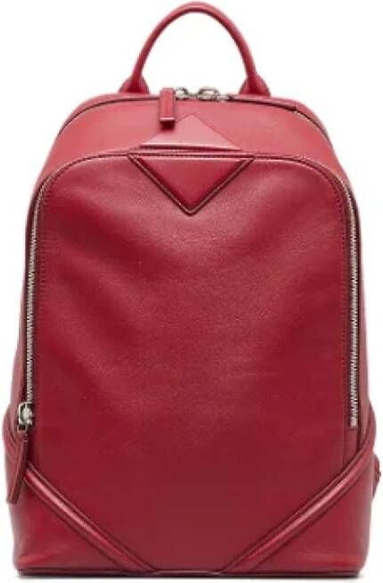 MCM Pre-owned Leather backpacks Rood Dames