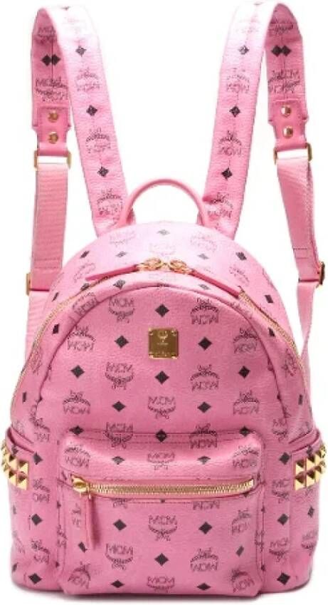MCM Pre-owned Leather backpacks Roze Dames