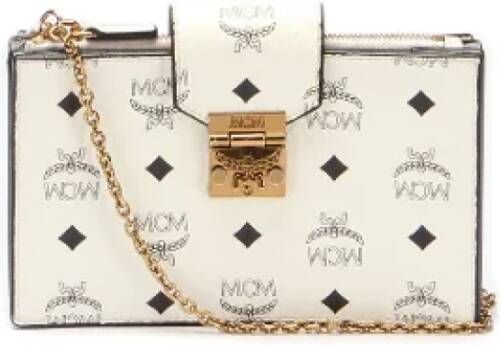 MCM Pre-owned Leather crossbody-bags White Dames