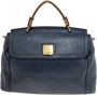 MCM Pre-owned Leather handbags Blauw Dames - Thumbnail 1