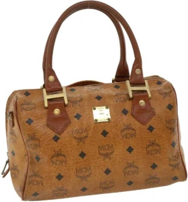 MCM Pre-owned Leather handbags Bruin Dames