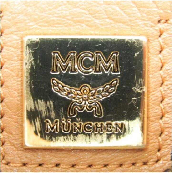 MCM Pre-owned Leather handbags Bruin Unisex