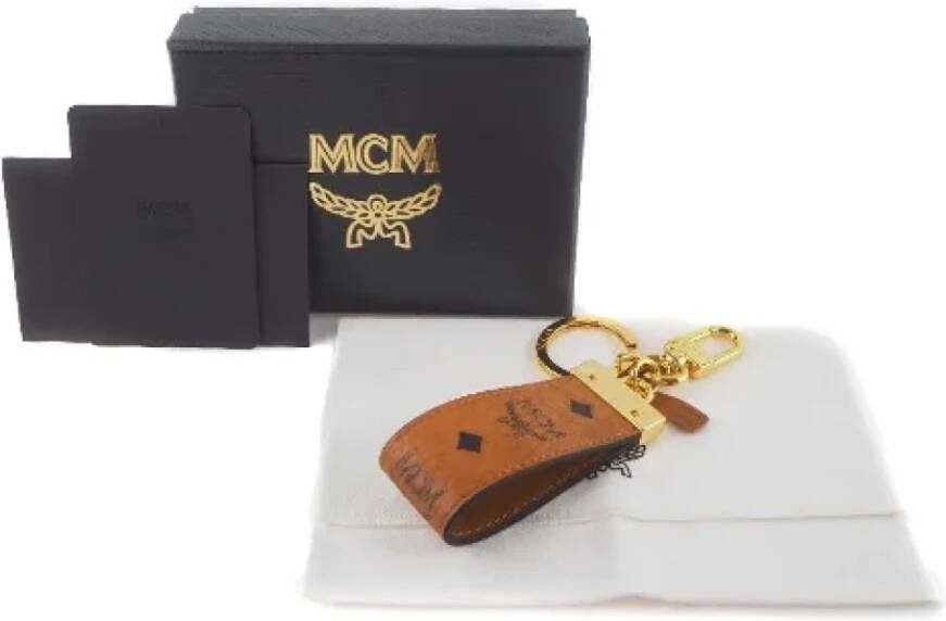 MCM Pre-owned Leather key-holders Bruin Dames