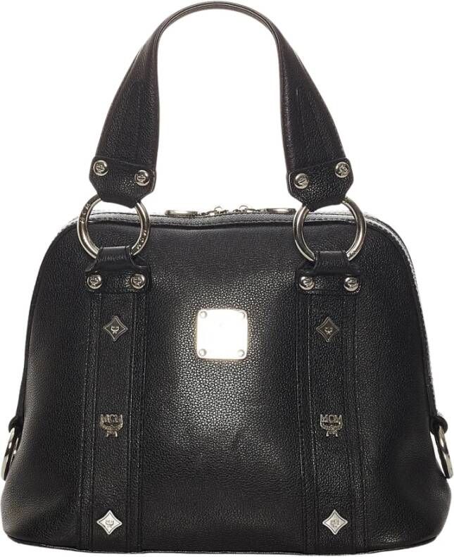 MCM Pre-owned Leren handtas Zwart Dames