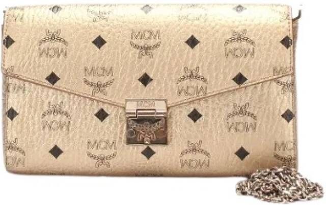 MCM Pre-owned Pre-eigendom canvas crossbody-bags Beige Dames