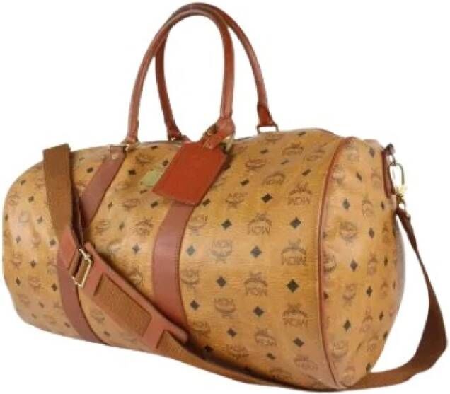 MCM Pre-owned Pre-eigendom canvas reiszakjes Bruin Dames