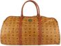 MCM Pre-owned Pre-eigendom canvas reiszakjes Bruin Dames - Thumbnail 1