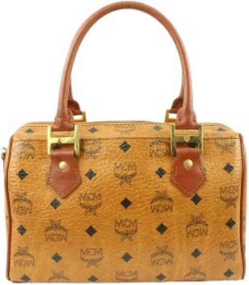 MCM Pre-owned Pre-eigendom canvas reiszakjes Bruin Dames
