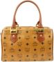 MCM Pre-owned Pre-eigendom canvas reiszakjes Bruin Dames - Thumbnail 1