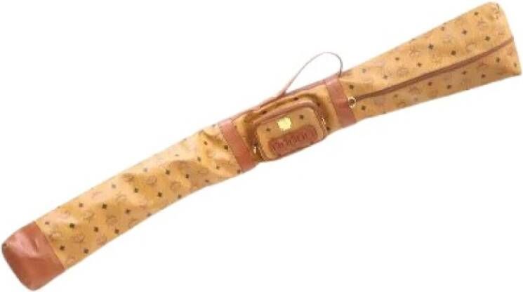 MCM Pre-owned Pre-eigendom canvas thuiskantoor Beige Dames
