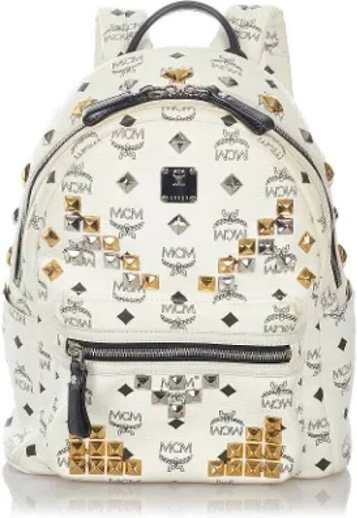 MCM Pre-owned Canvas backpacks Wit Dames