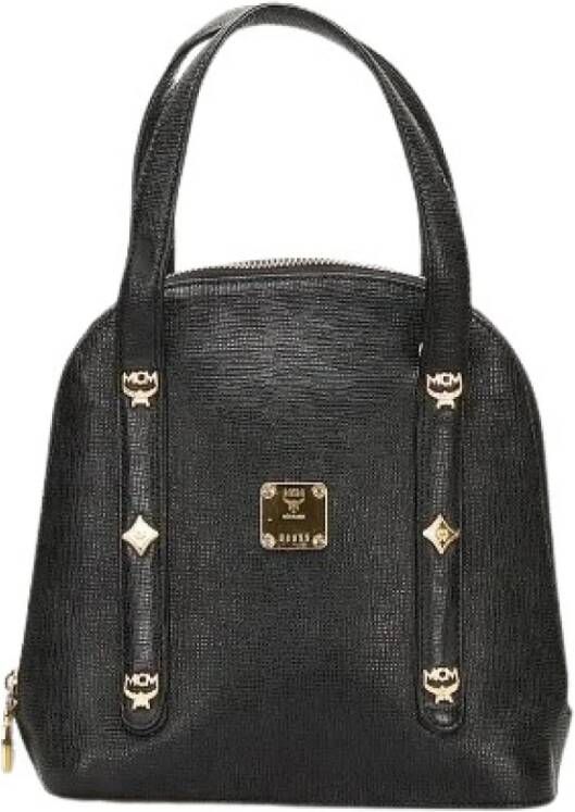 MCM Pre-owned Canvas handbags Zwart Dames