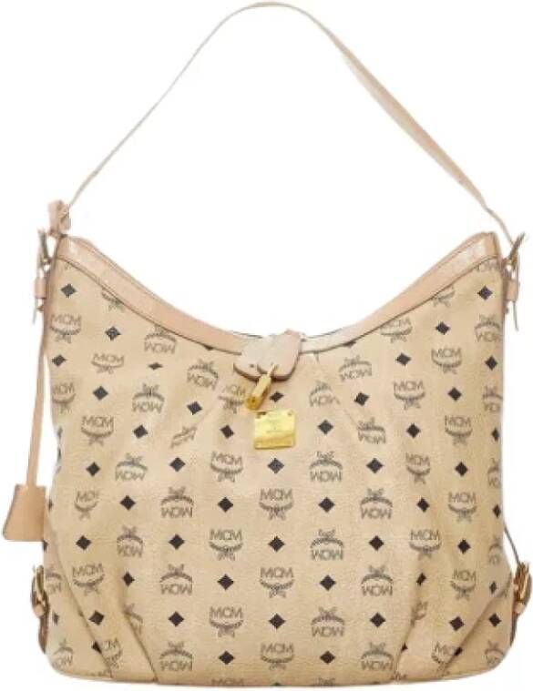 MCM Pre-owned Pre-owned Canvas shoulder-bags Beige Dames