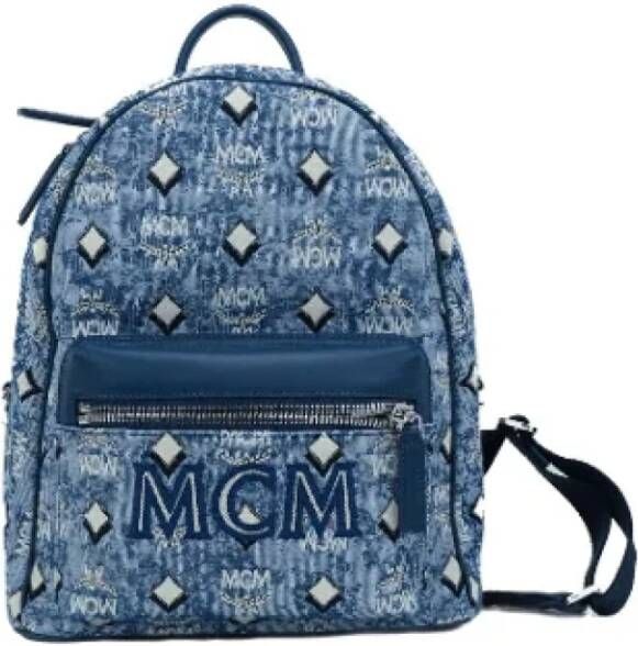 MCM Pre-owned Fabric backpacks Blauw Dames