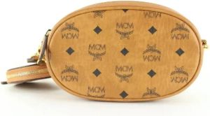 MCM Pre-owned Pre-owned Leather crossbody-bags Bruin Dames
