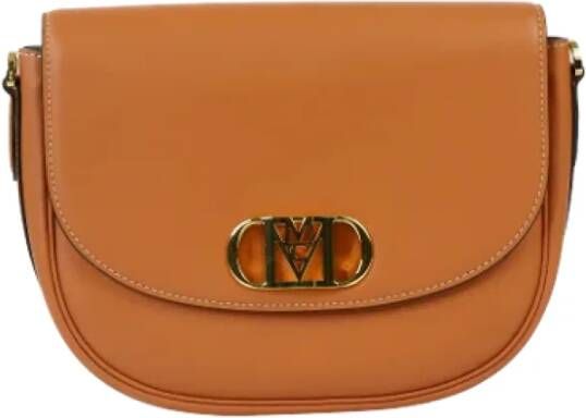 MCM Pre-owned Leather crossbody-bags Bruin Dames