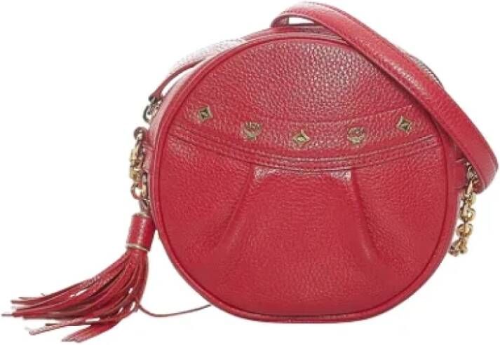 MCM Pre-owned Leather crossbody-bags Rood Dames