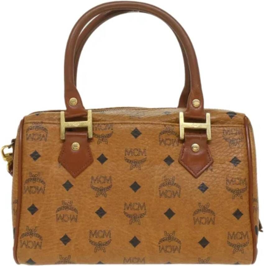 MCM Pre-owned Pre-owned Leather handbags Bruin Dames