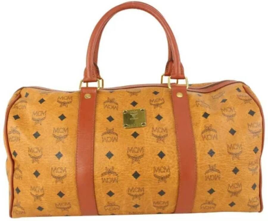 MCM Pre-owned Leather handbags Bruin Dames
