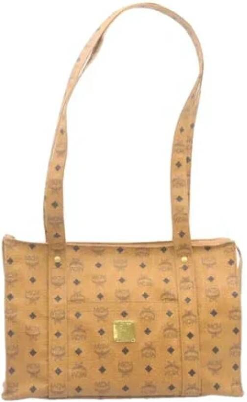 MCM Pre-owned Pre-owned Leather shoulder-bags Bruin Dames