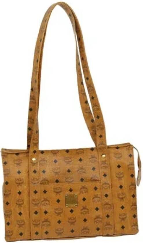 MCM Pre-owned Pre-owned Leather shoulder-bags Bruin Dames