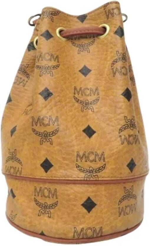 MCM Pre-owned Pre-owned Leather shoulder-bags Bruin Dames