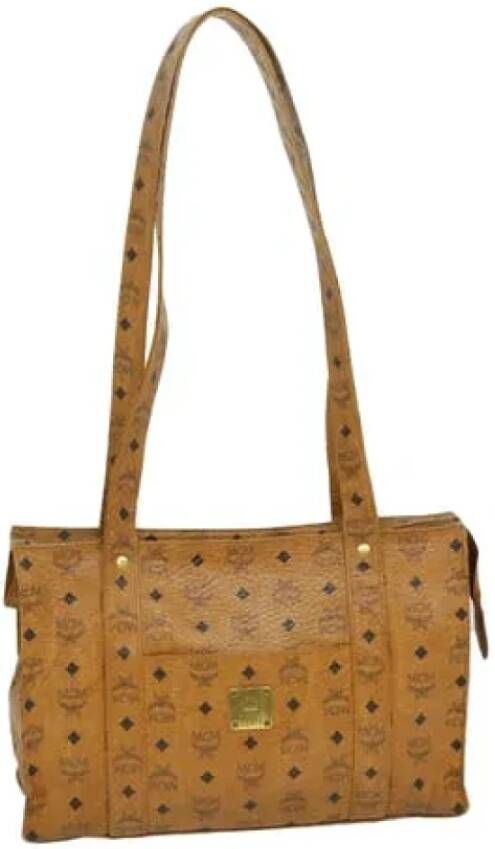 MCM Pre-owned Leather shoulder-bags Bruin Dames