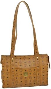 MCM Pre-owned Pre-owned Leather shoulder-bags Bruin Dames