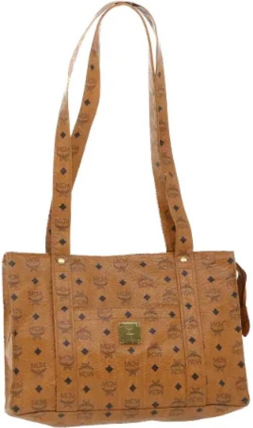 MCM Pre-owned Leather shoulder-bags Bruin Dames