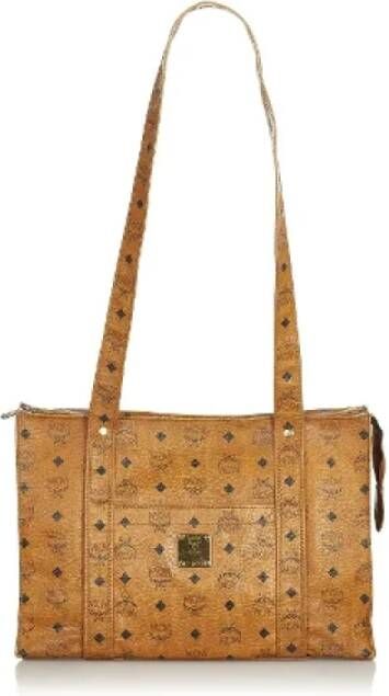 MCM Pre-owned Pre-owned Leather shoulder-bags Bruin Dames