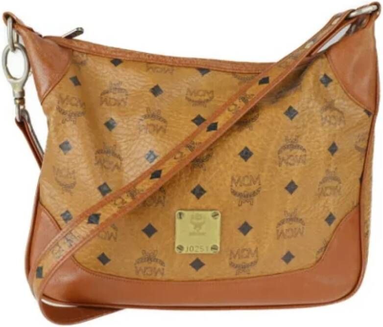 MCM Pre-owned Leather shoulder-bags Bruin Dames