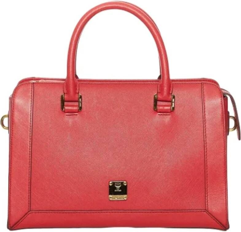 MCM Pre-owned Leather shoulder-bags Rood Dames