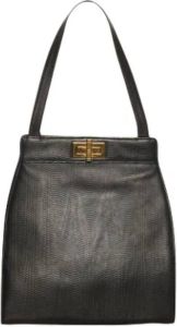 MCM Pre-owned Pre-owned Leather shoulder-bags Zwart Dames