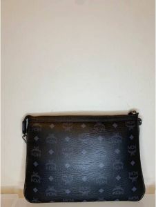 MCM Pre-owned Pre-owned Leather shoulder-bags Zwart Dames