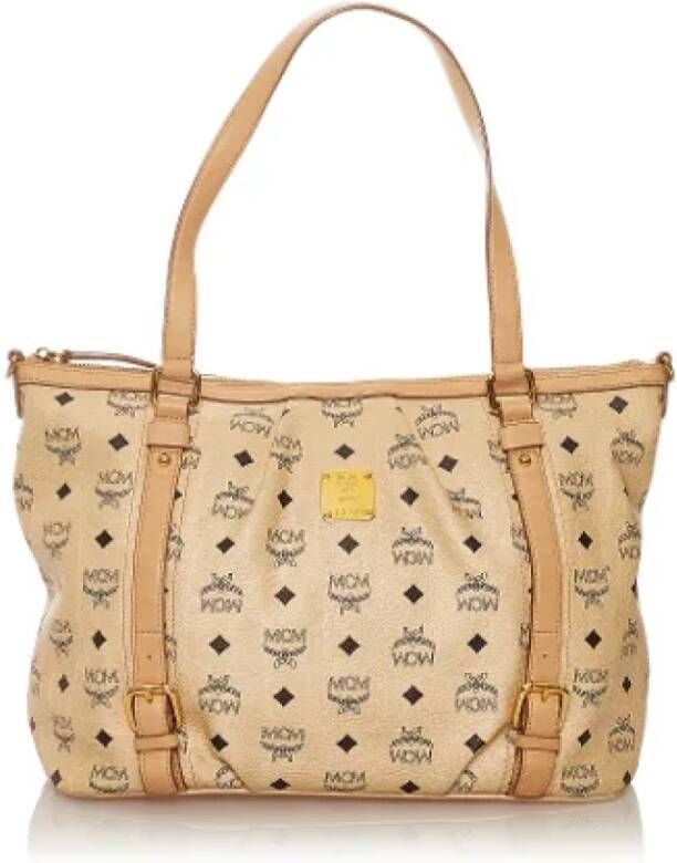 MCM Pre-owned Pre-owned Leather totes Beige Dames