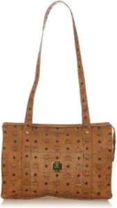 MCM Pre-owned Pre-owned Leather totes Bruin Dames