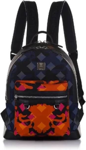MCM Pre-owned Nylon backpacks Blauw Dames