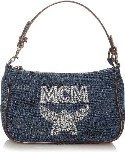 MCM Pre-owned Shoulder Bags Blauw Dames