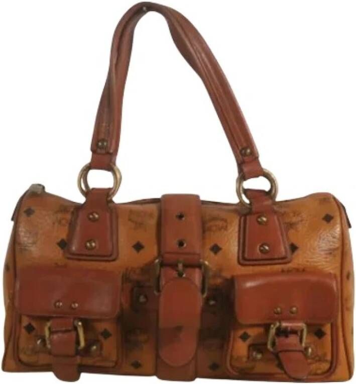 MCM Pre-owned Voldoende lederen schouderzakken Bruin Dames
