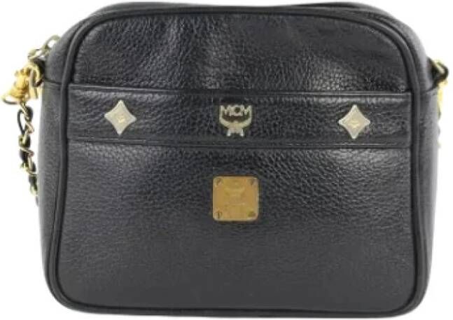MCM Pre-owned Voldoende lederen schouderzakken Zwart Dames