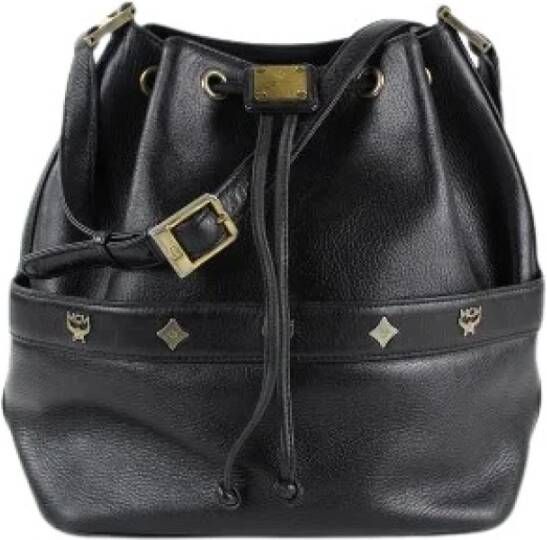 MCM Pre-owned Voldoende lederen schouderzakken Zwart Dames