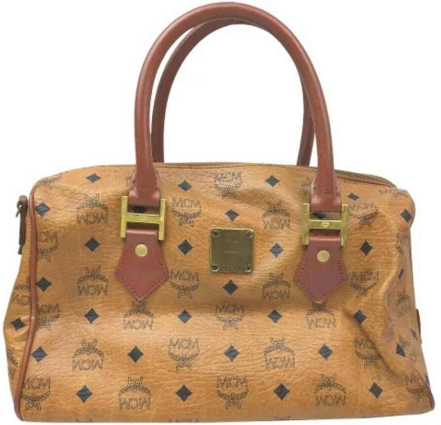 MCM Pre-owned Voldoende plastic schouderzakken Bruin Dames