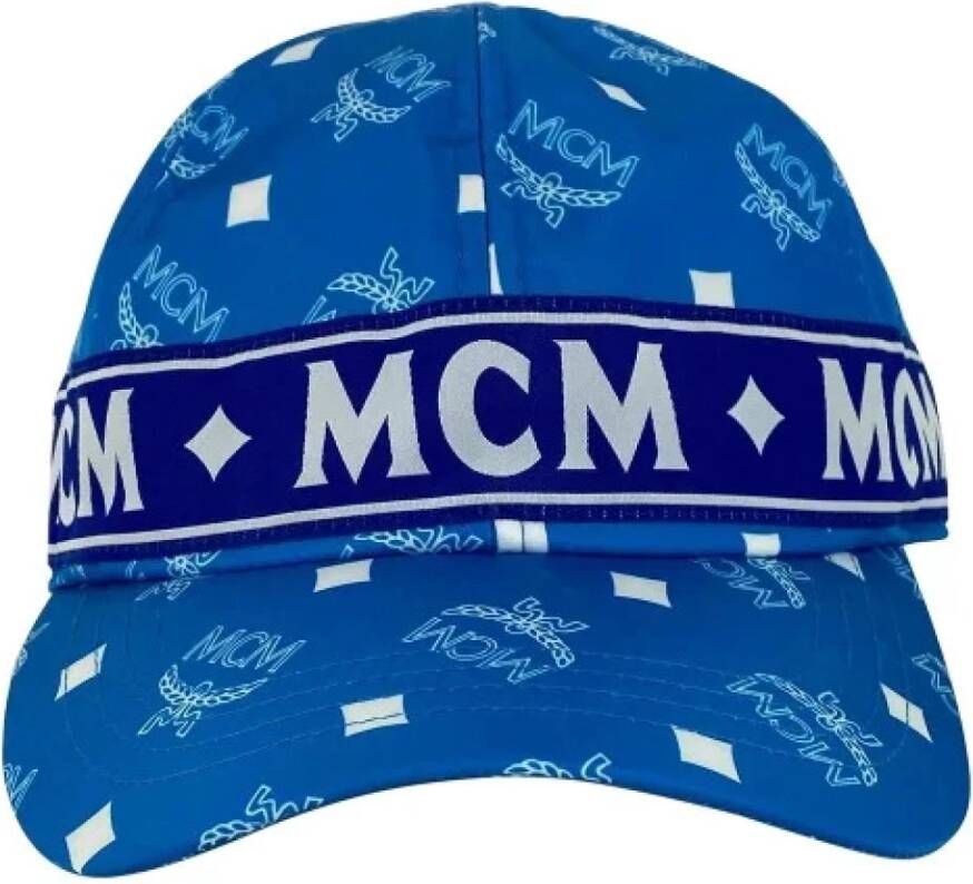 MCM Pre-owned Voldoende stoffen hoeden Blauw Dames