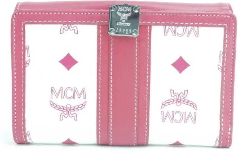 MCM Pre-owned Voldoende stoffen portefeuilles Roze Dames