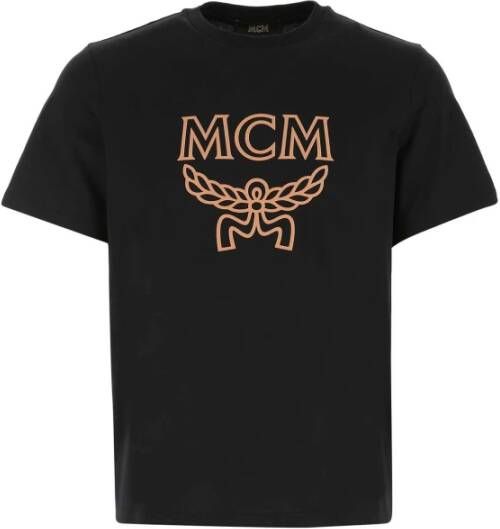 MCM Zwart katoenen t-shirt Zwart Heren