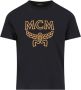 MCM Zwarte Logo T-Shirt voor Heren Zwart Heren - Thumbnail 1